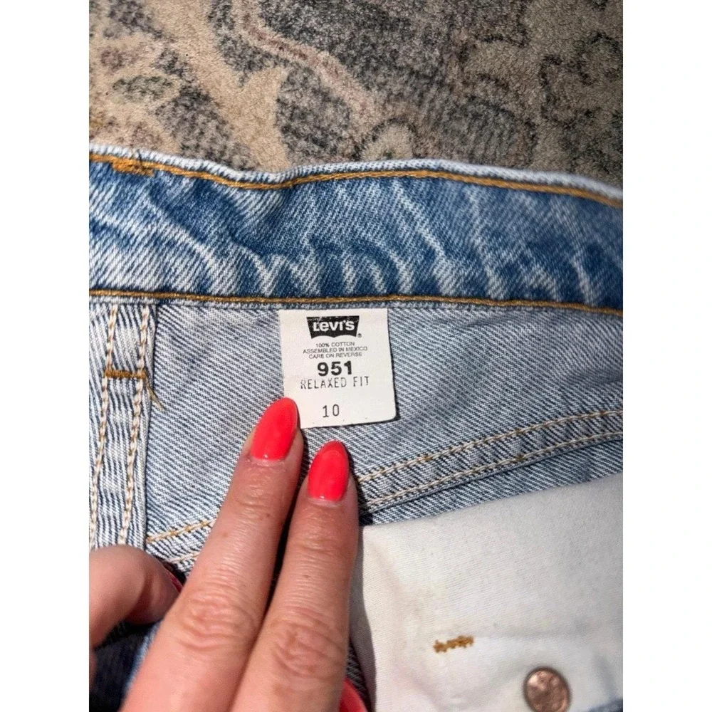 Vintage Levi's 951 Relaxed Fit Orange Tab Denim Shorts